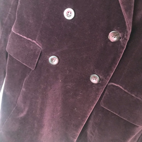 Purple suede Pinko double breasted coat - Picture 4 of 6